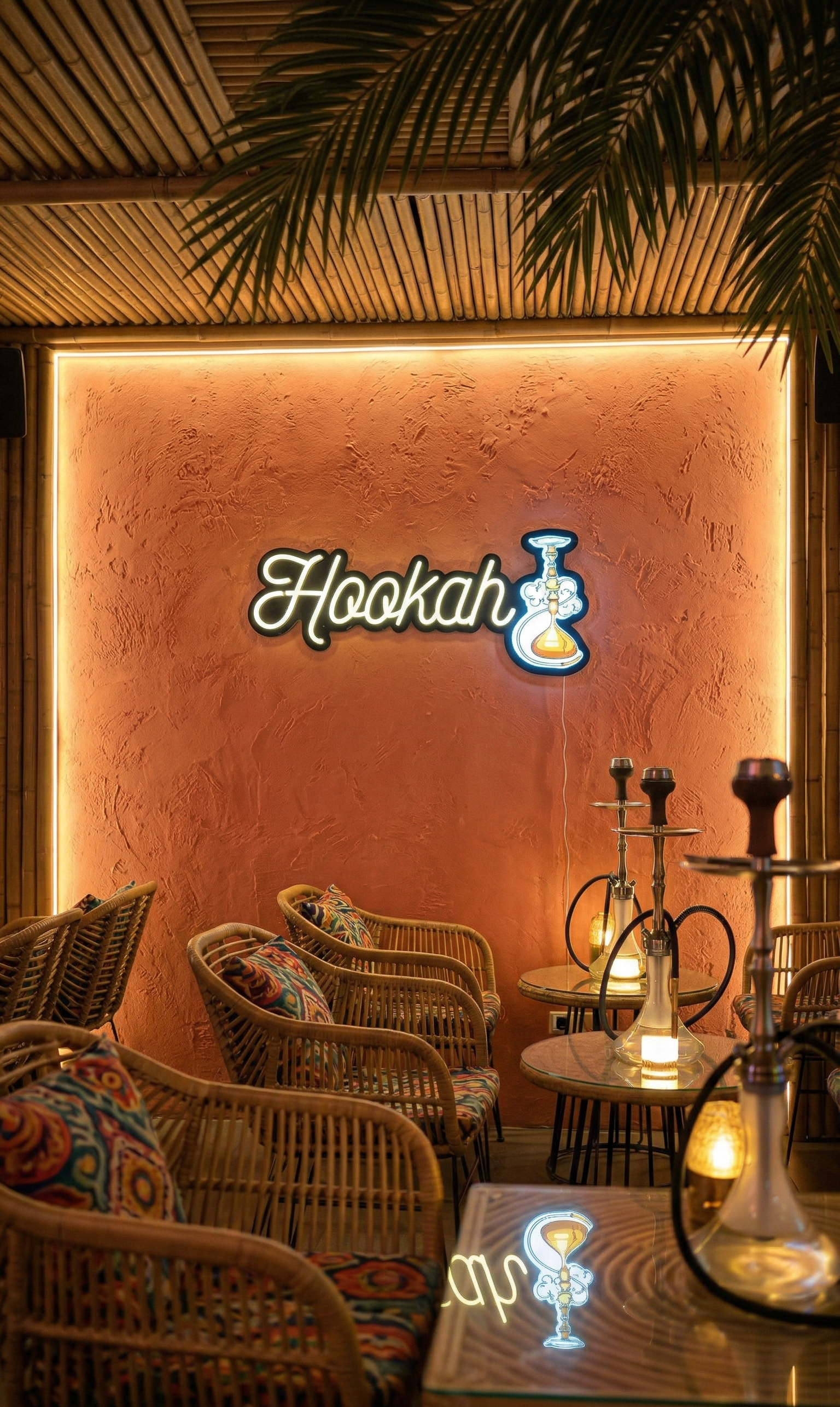 UV Baskılı Hookah Neon Lamba | ByLamp