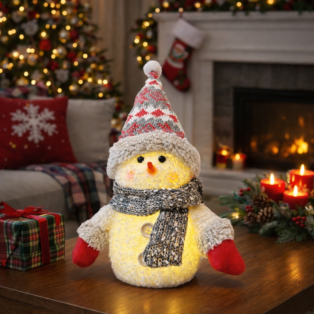 Peluş Kardan Adam Led Işıklı | ByLamp