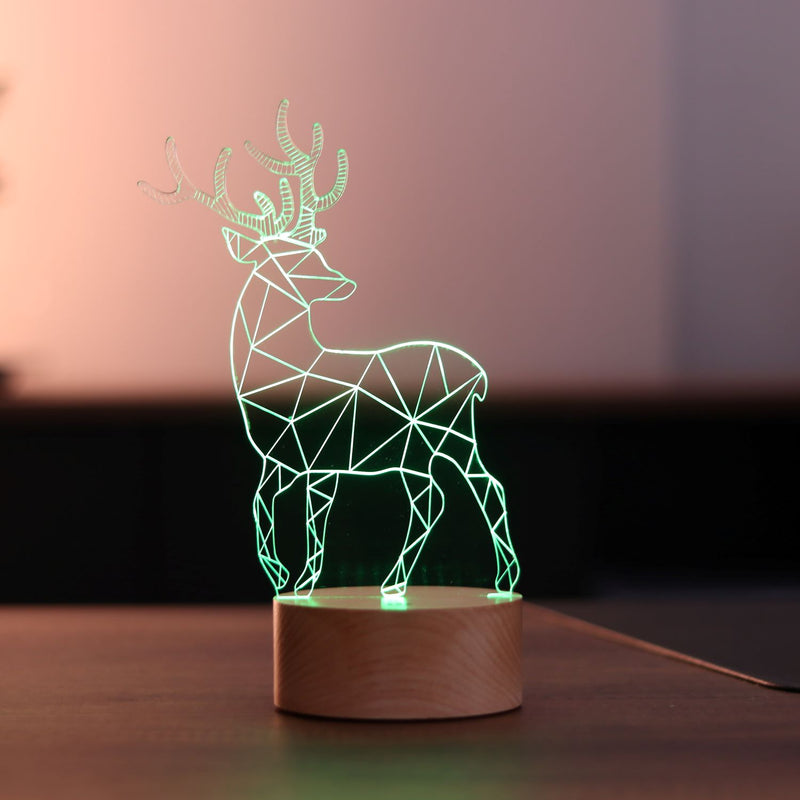 Lámpara de mesa led de ciervo