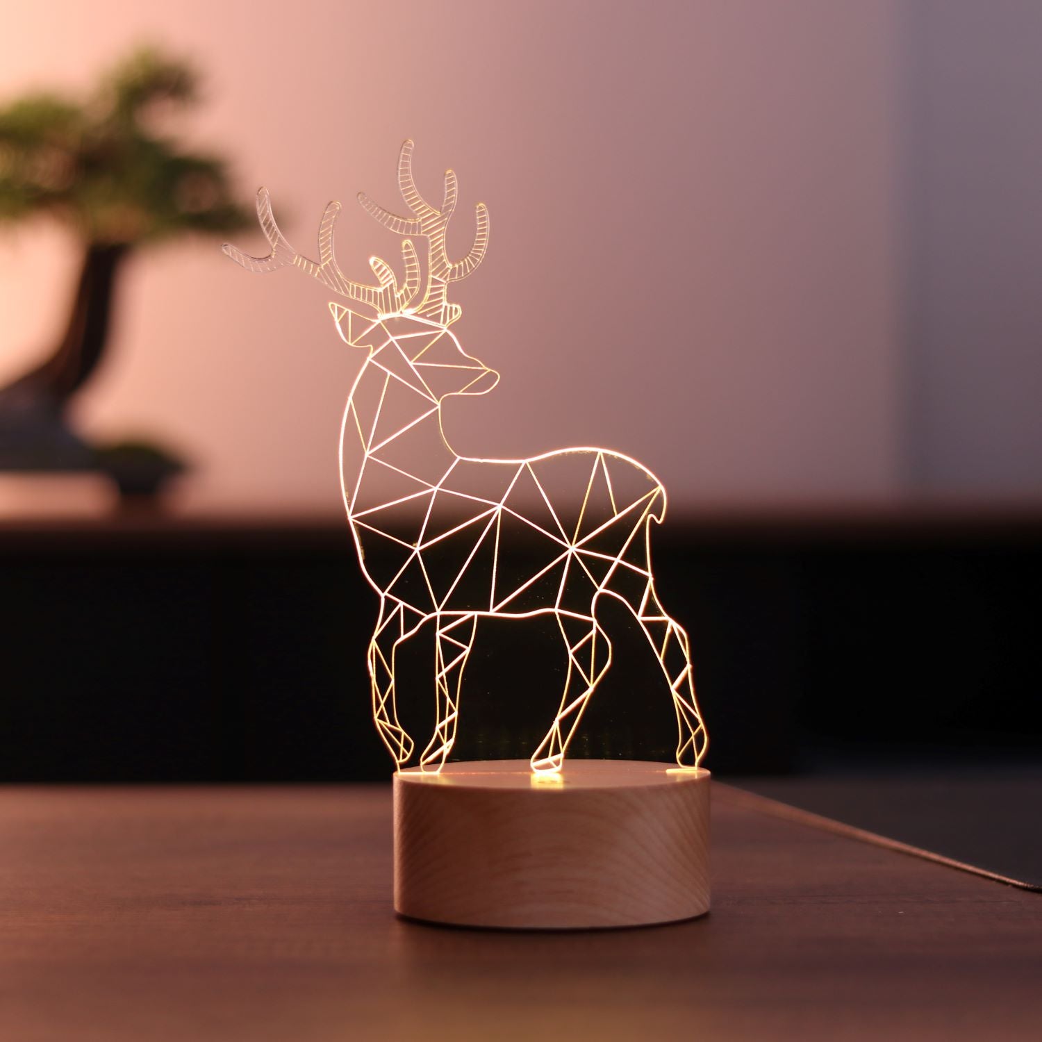 3D Deer Led Table Lamp