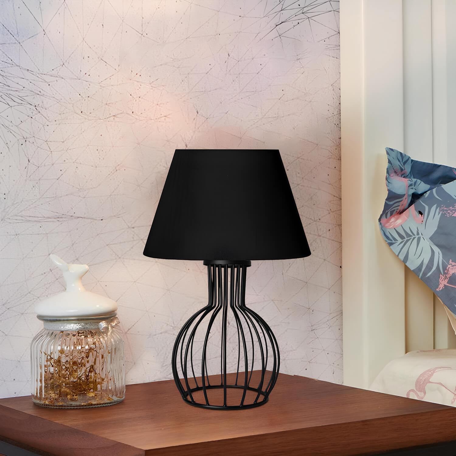 Magnolia Metal Wire Lampshade Black | ByLamp