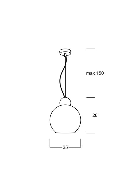 Globe Mat Pirinç Füme 35 cm Cam Sarkıt Aydınlatma | ByLamp