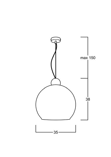 Globe Mat Pirinç Bal 40 cm Cam Sarkıt Aydınlatma | ByLamp