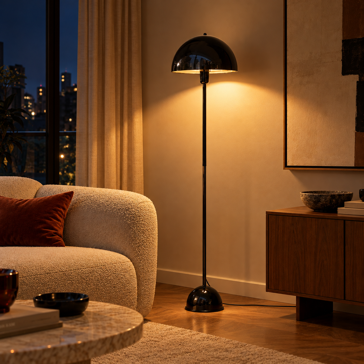 Soho Siyah Metal Lambader | ByLamp