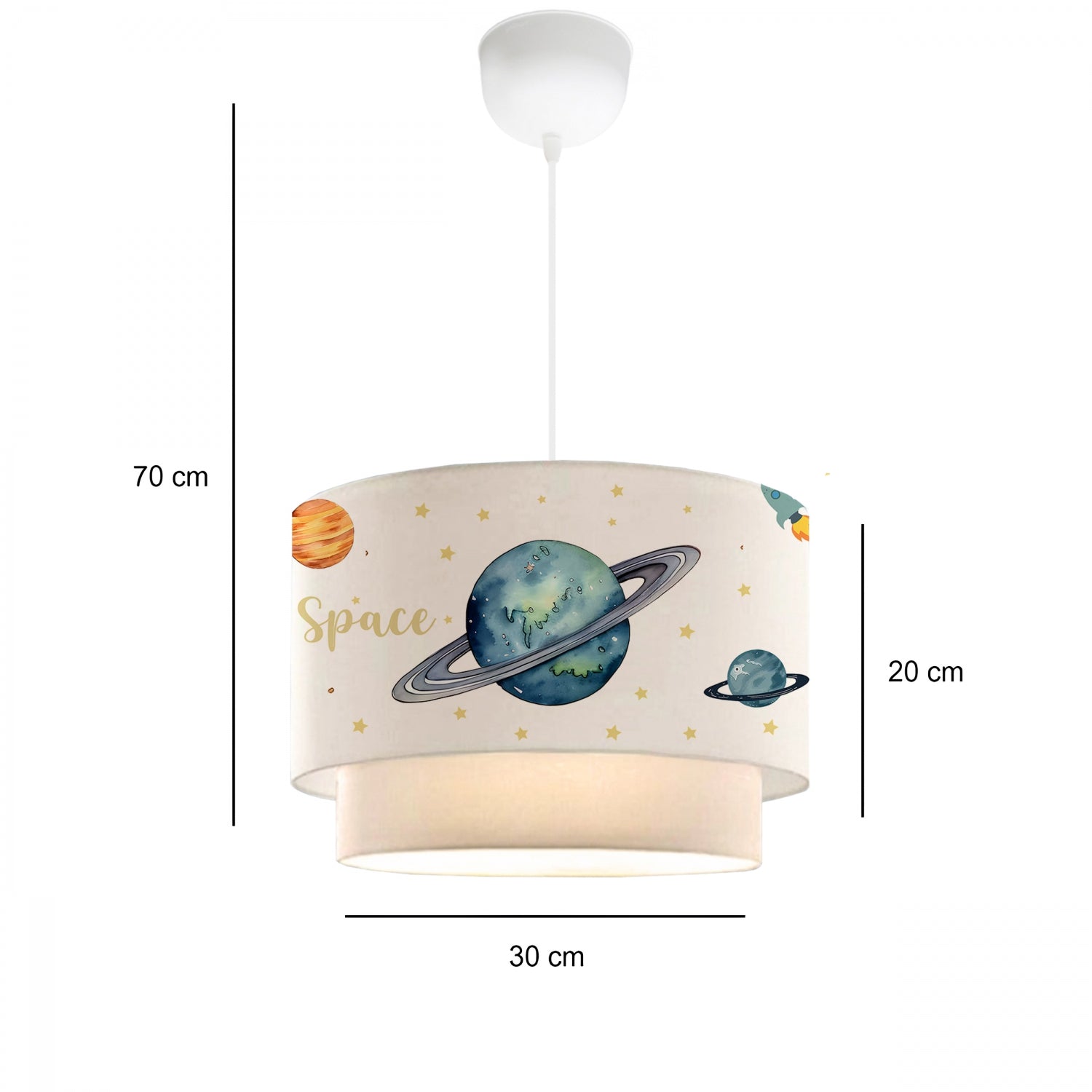 Space Themed Kids Room Pendant Lamp | ByLamp