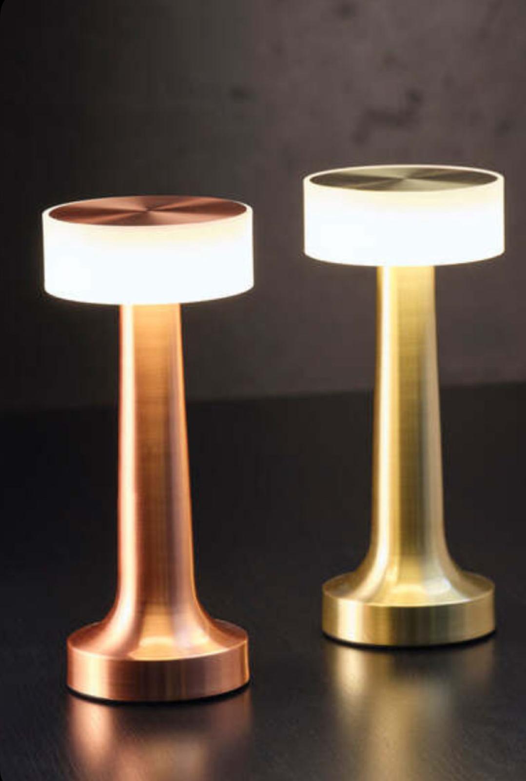 Bronz Masa Lambası Dokunmatik 3 Işık Rengi Dim Edilebilir