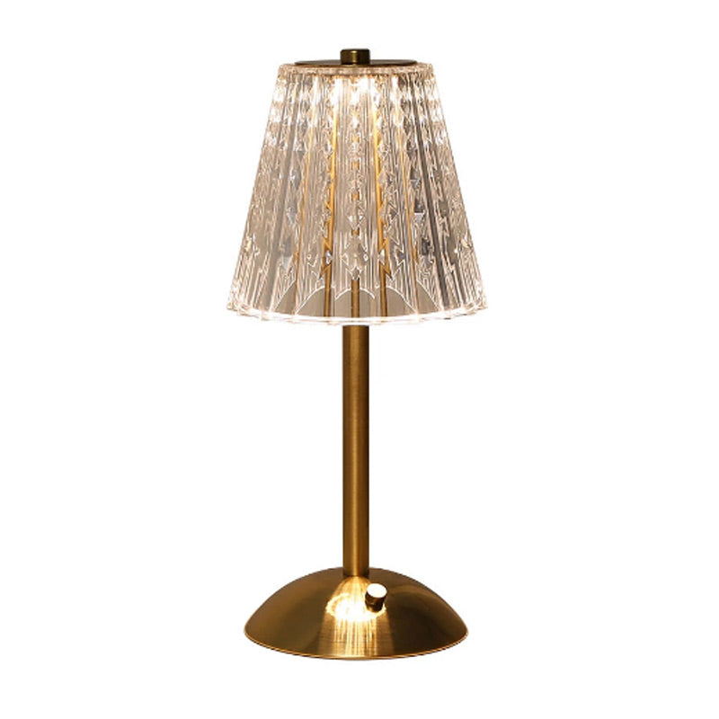 Lampshade Crystal Table Lamp Touch 3 Light Color Dimmable