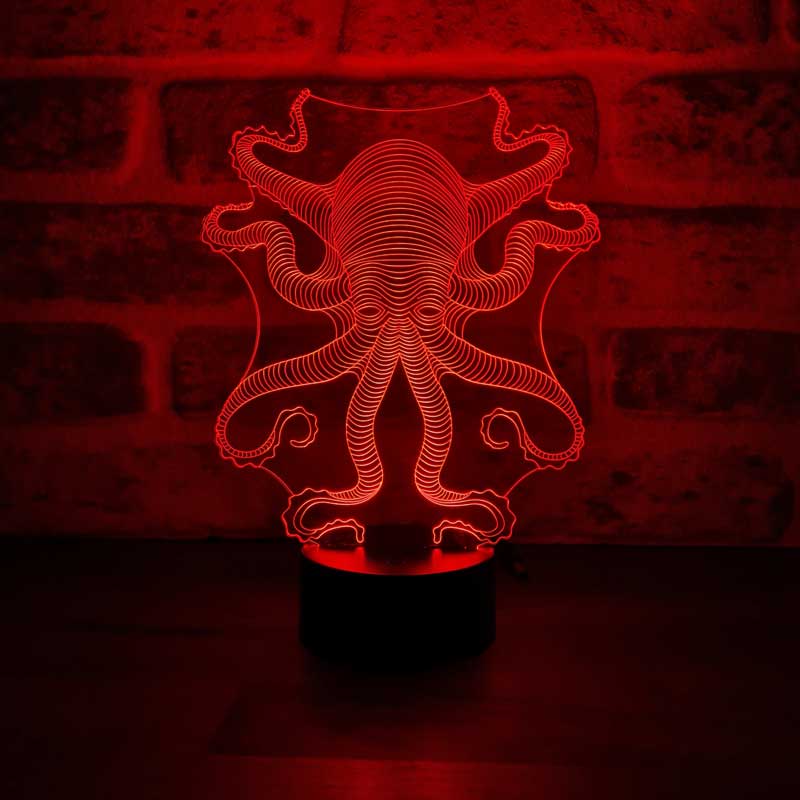 3D Octopus Led Table Lamp