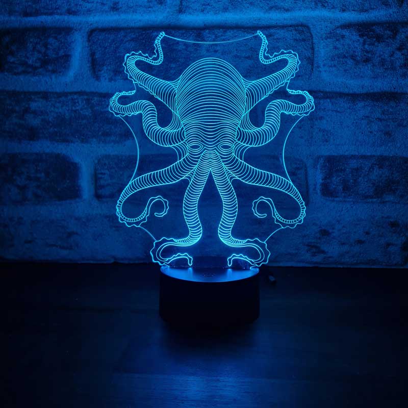 3D Octopus Led Table Lamp