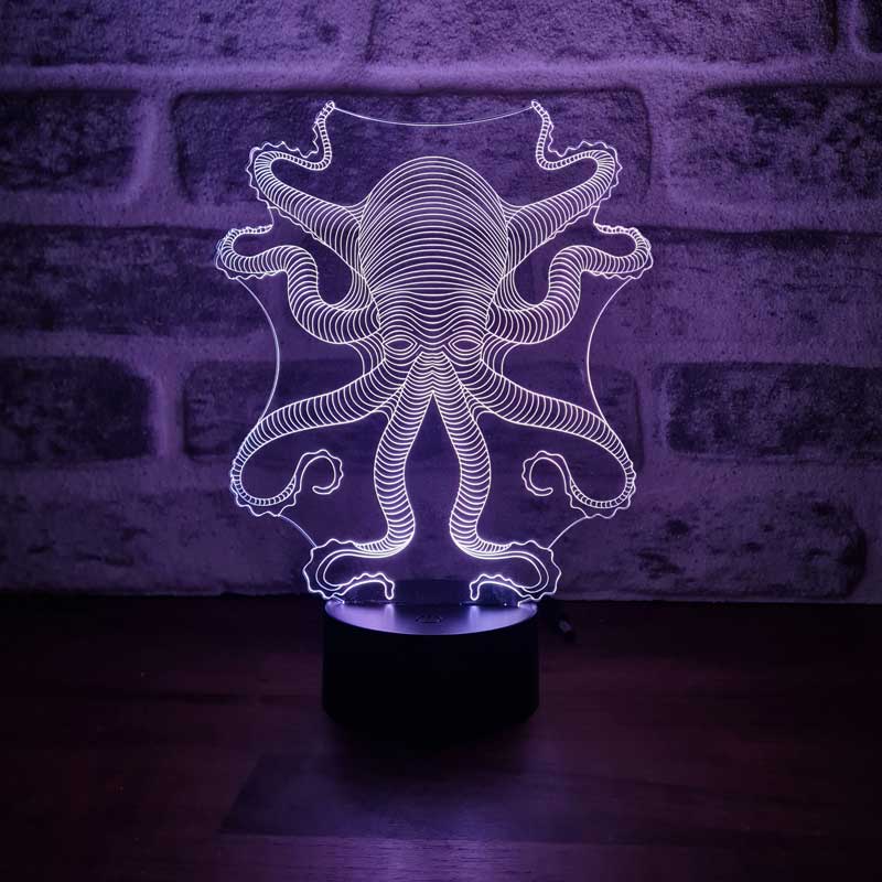 3D Octopus Led Table Lamp