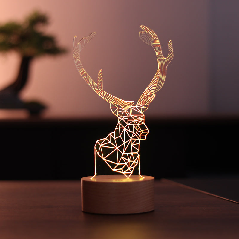 3D Ala Deer LED Night Light