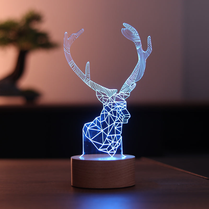 3D Ala Deer LED Night Light