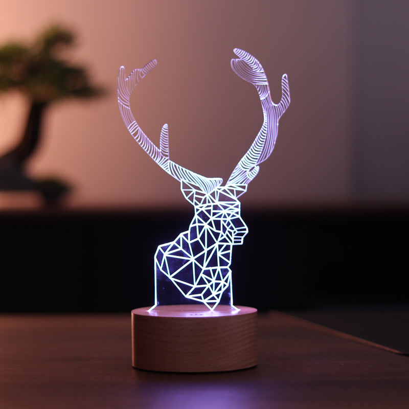 3D Ala Deer LED Night Light