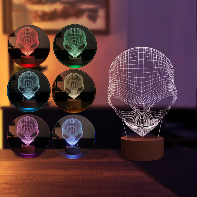 3-D Alien Lamp