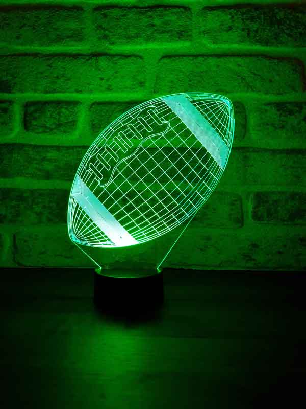 3D amerikanische Fußball-LED-Tischlampe