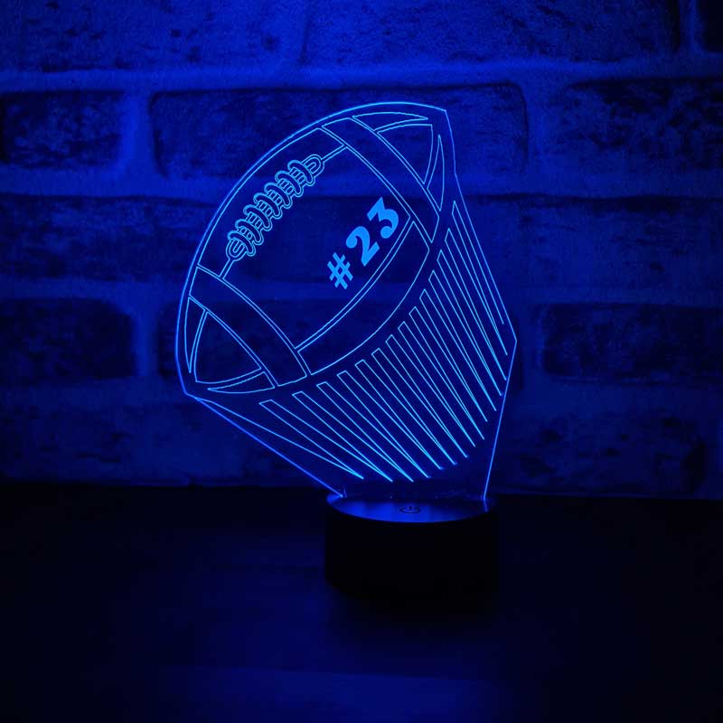 3D amerikanische Fußballtischlampe