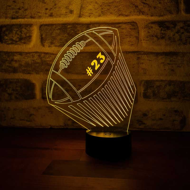 3D amerikanische Fußballtischlampe