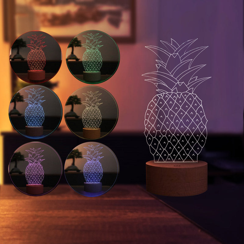 3D Pineapple Led Lamp