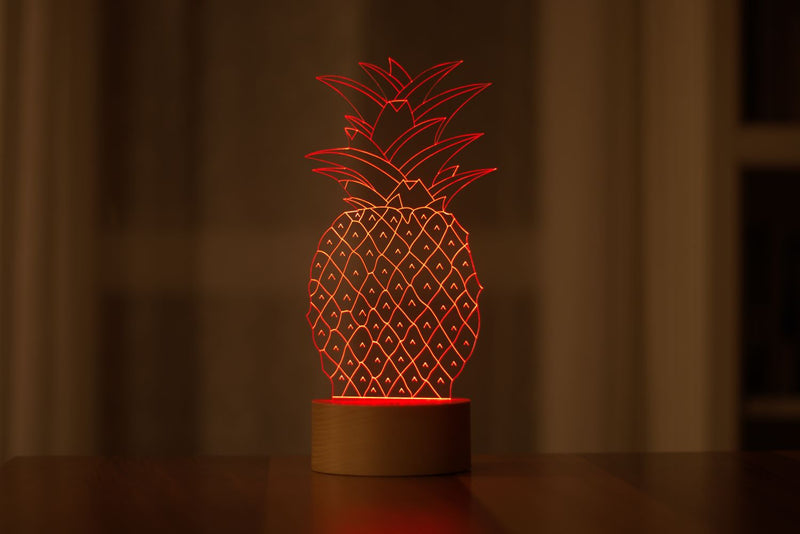 3-D Ananas-LED-Lampe