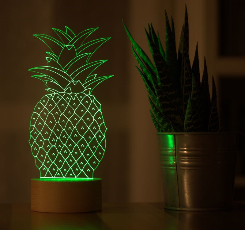3-D Ananas-LED-Lampe