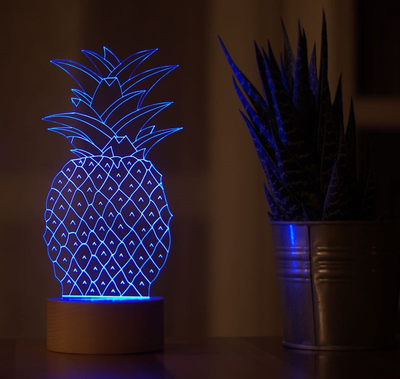 Lámpara led de piña 3D