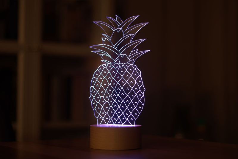 Lámpara led de piña 3D