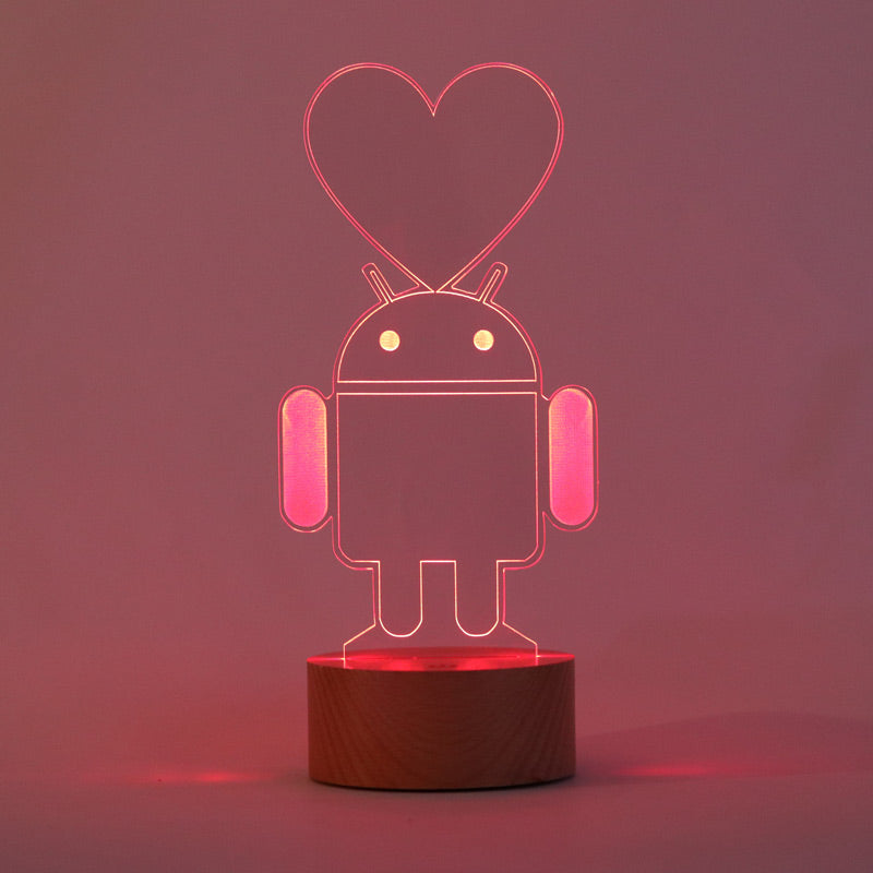 Android Bot Lamp Decorative 3D Led Table Lamp Special for Android Developers | BYLAMP