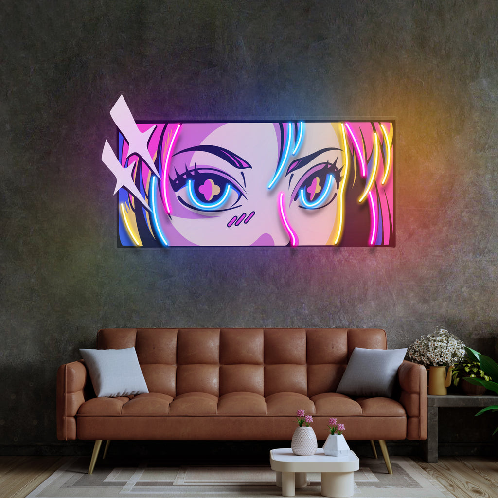 Anime Gözleri Neon Lamba | ByLamp