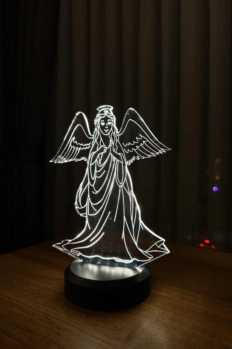 مصباح LED ملاك ثلاثي الأبعاد