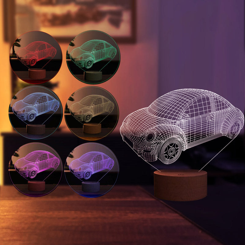 3-D Car LED Table Lamp