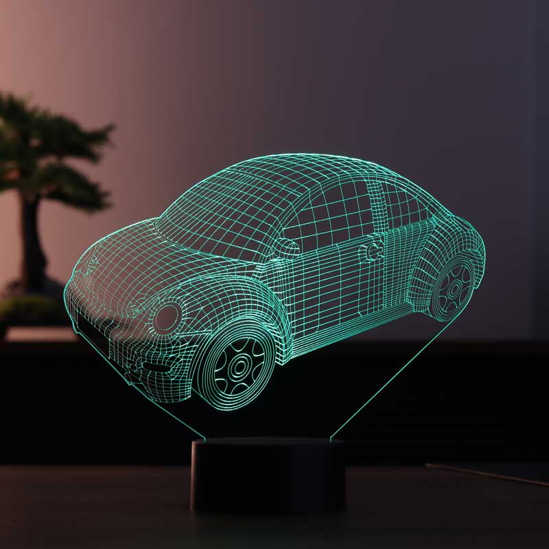3-D Car LED Table Lamp