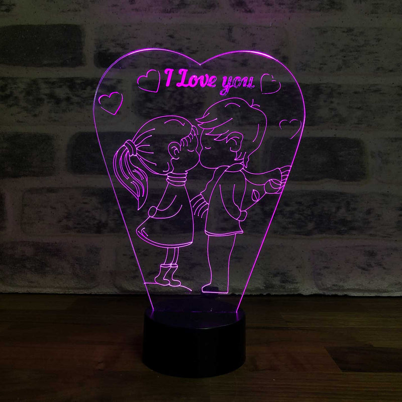 Couple in Love 3D Double Gift LED Lamp