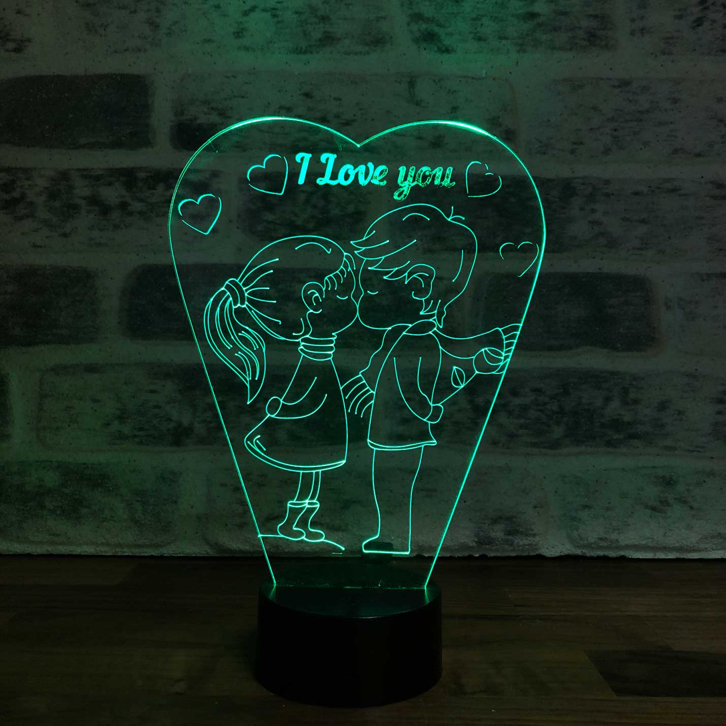 Couple in Love 3D Double Gift LED Lamp