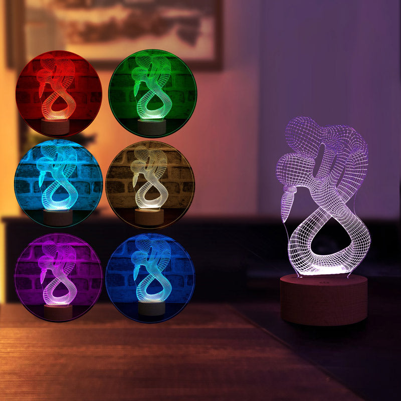 3D Lovers Lamp