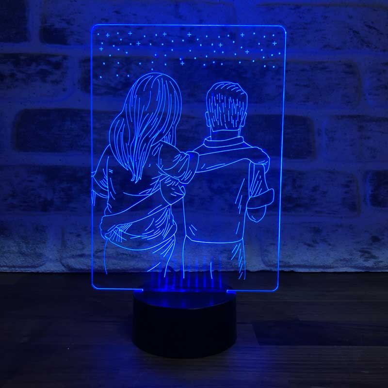3D Lovers LED Night Light