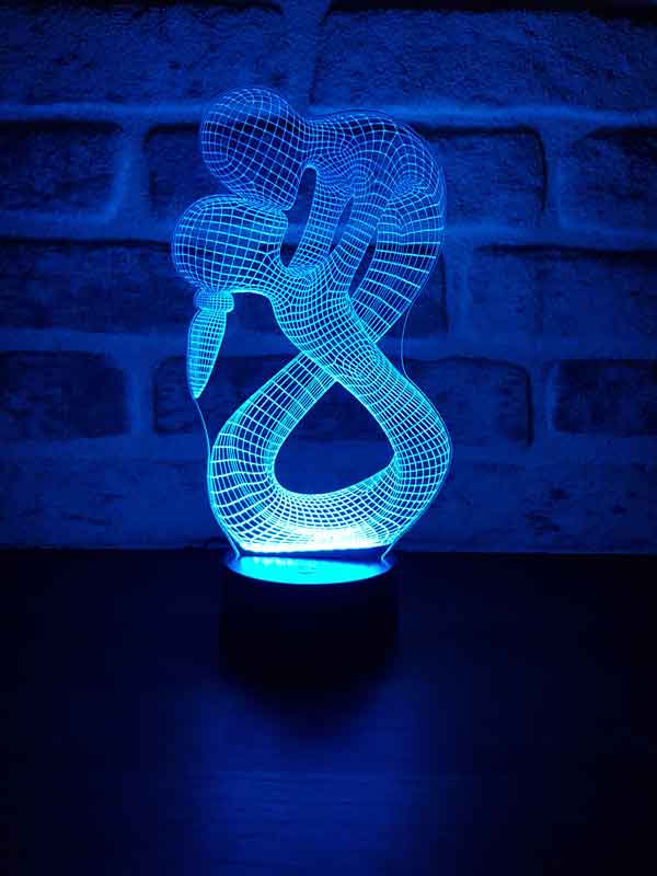 Aşıklar Figürlü Dekoratif Hediye Led Masa Lambası | BYLAMP