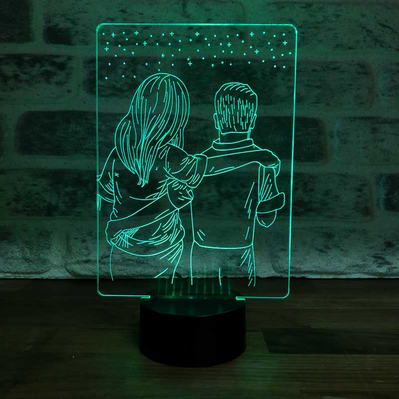 3D Lovers LED Night Light