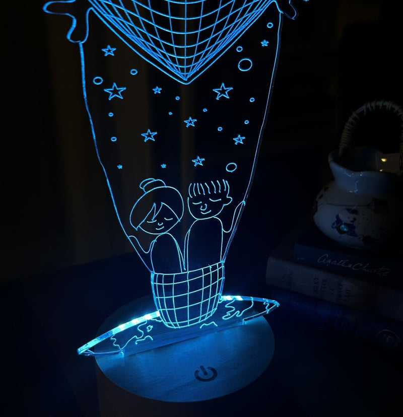 3D Love Bubble Gift Table Lamp