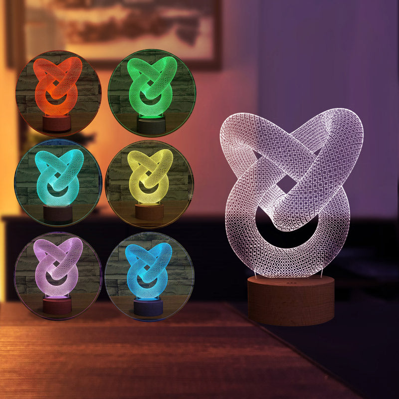 3D Love Spiral Gift Led Lamp