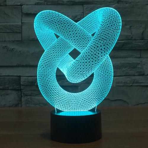 3D Love Spiral Gift Led Lamp