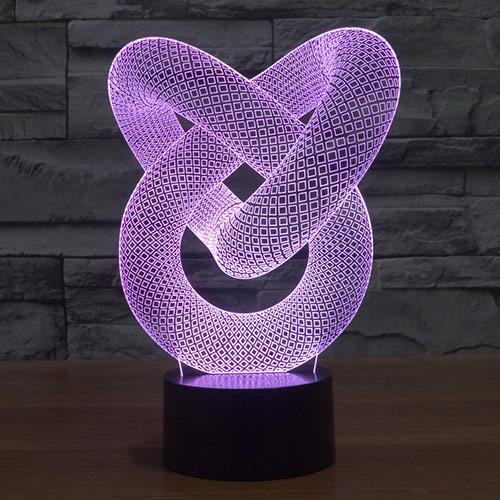 3D Love Spiral Gift Led Lamp