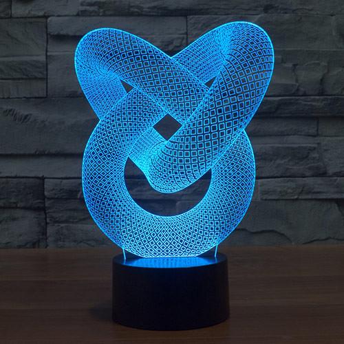 3D Love Spiral Gift Led Lamp