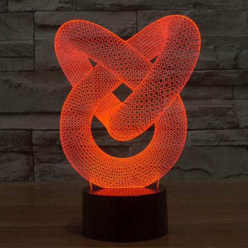 3D Love Spiral Gift Led Lamp