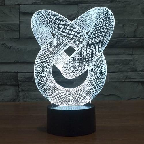 3D Love Spiral Gift Led Lamp