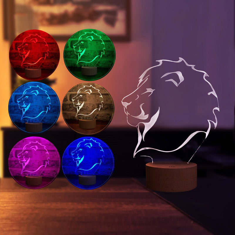 3D Lion Gift Night Light