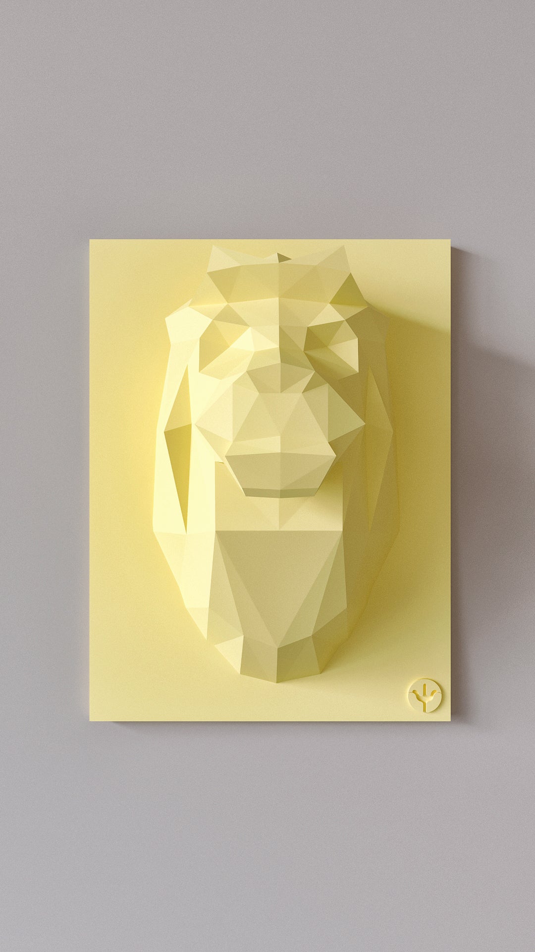 Dekoratif Aslan Büst Duvar Panosu | ByLamp