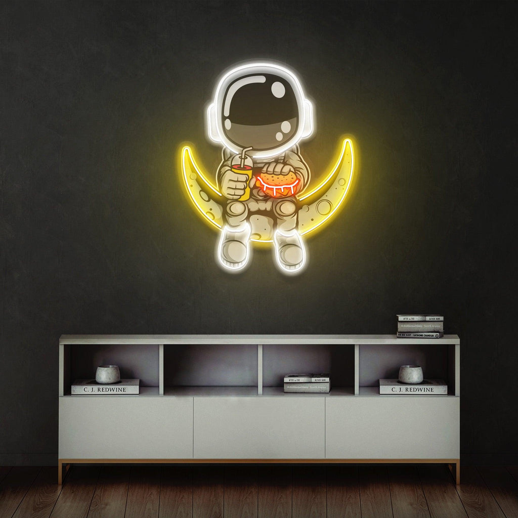 Astronaut Figured Led Neon Lamp