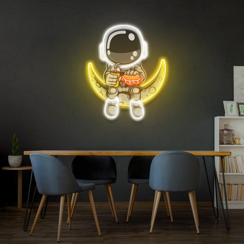 Astronaut Figured Led Neon Lamp