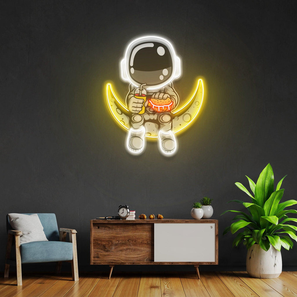 Astronaut Figured Led Neon Lamp