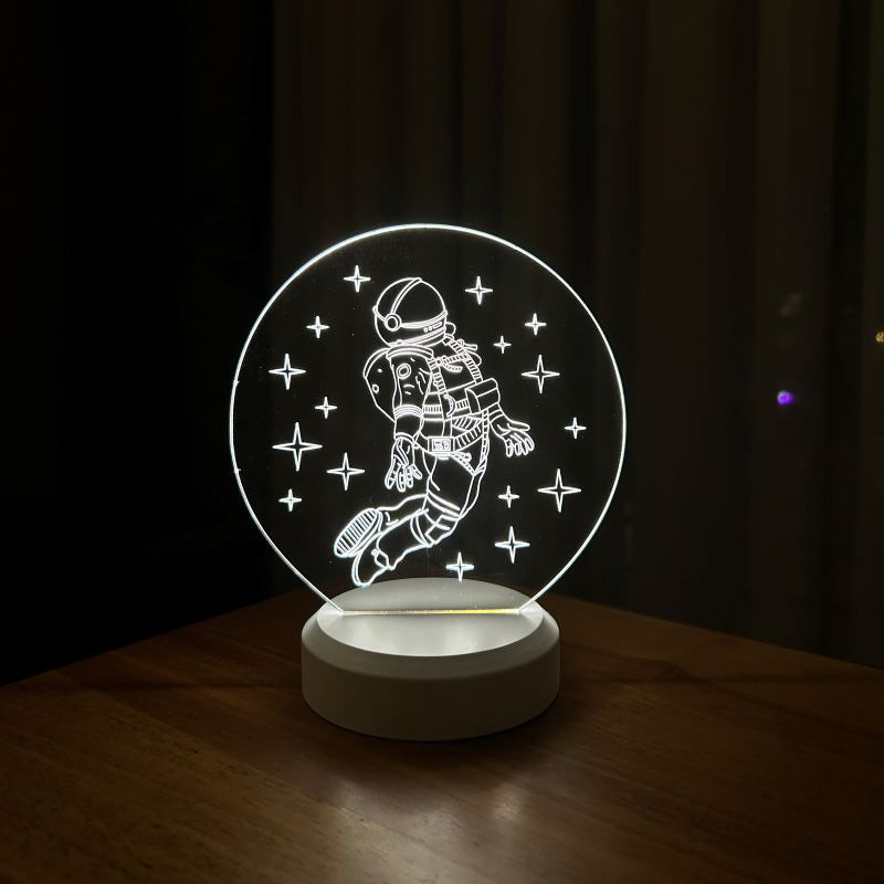 Astronot Figürlü Dekoratif Hediye Led Masa Lambası | BYLAMP